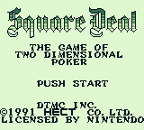 Square Deal screenshot 3 for GameBoy
